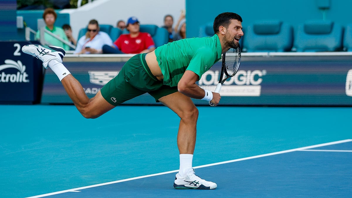 Novak Djokovic at Miami Open 2025. 