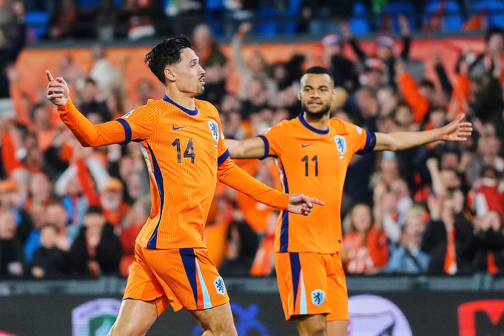 UEFA Nations League quarterfinal first leg match between Netherlands and Spain: Tijjani Reijnders