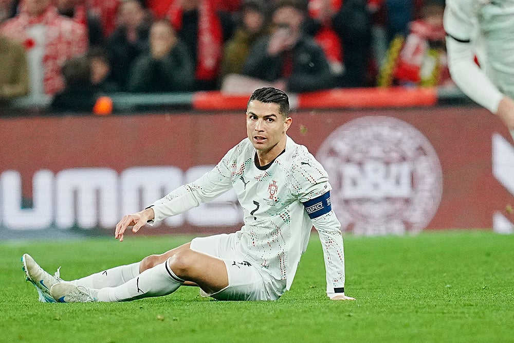 UEFA Nations League quarterfinal first leg match between Denmark vs Portugal: Cristiano Ronaldo