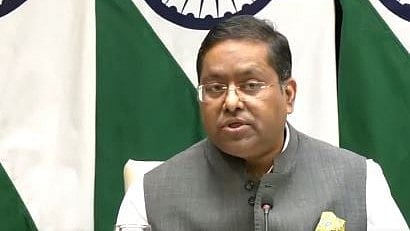 MEA Spokesperson Randhir Jaiswal | - X/ Screengrab from ANI video