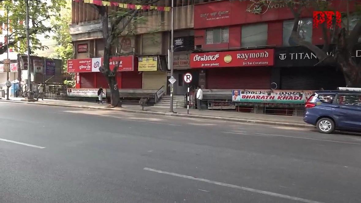 Karnataka Bandh - | Image- PTI/Screengrab-X Handle