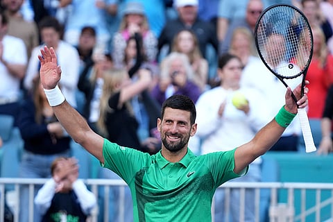 Miami Open Tennis Tournament: Novak Djokovic vs Rinky Hijikata
