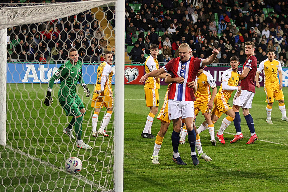 FIFA World Cup 2026 Qualifiers soccer match Moldova Vs Norway: Alexander Sorloth