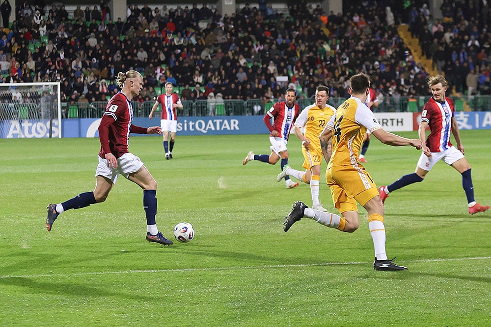 FIFA World Cup 2026 Qualifiers soccer match Moldova Vs Norway: Erling Haaland
