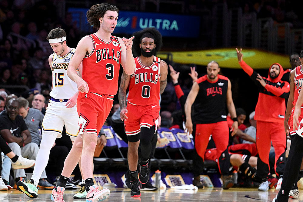 NBA Basketball game Chicago Bulls vs Los Angeles Lakers: Josh Giddey