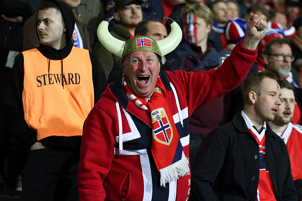 FIFA World Cup 2026 Qualifiers soccer match Moldova Vs Norway: Norway fan