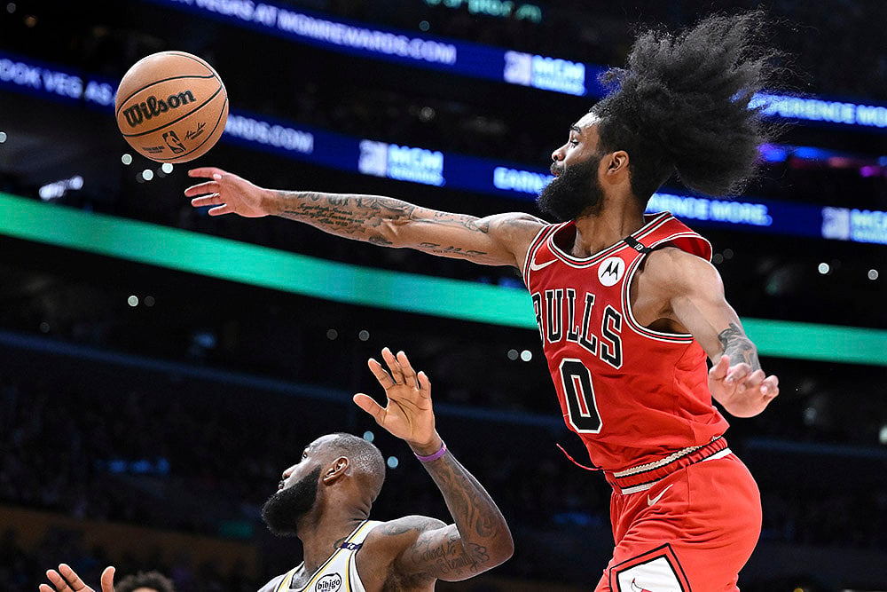 NBA Basketball game Chicago Bulls vs Los Angeles Lakers: Coby White 