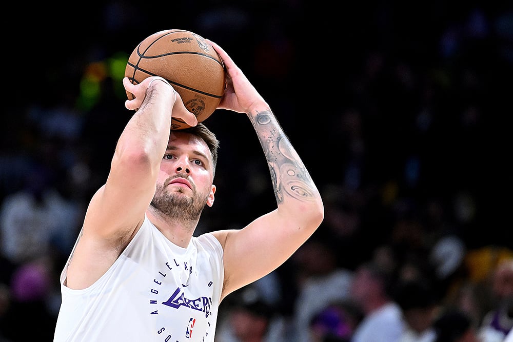 NBA Basketball game Chicago Bulls vs Los Angeles Lakers: Luka Doncic