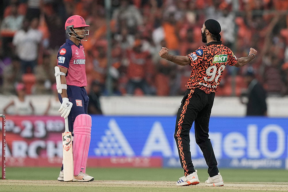 Indian Premier League 2025 T20 Cricket match SRH vs RR: Simarjeet Singh