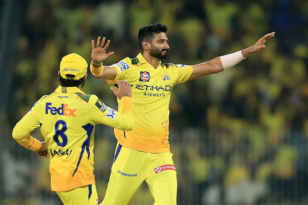 Indian Premier League 2025 T20 Cricket match CSK vs MI: Khaleel Ahmed