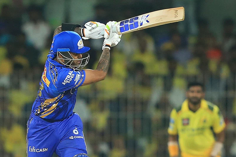Indian Premier League 2025 T20 Cricket match CSK vs MI: Suryakumar Yadav