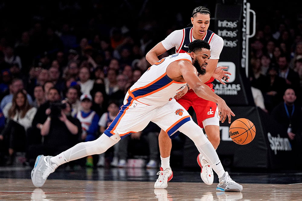 NBA Basketball 2024-25 New York Knicks Vs Washington Wizards: Karl-Anthony Towns
