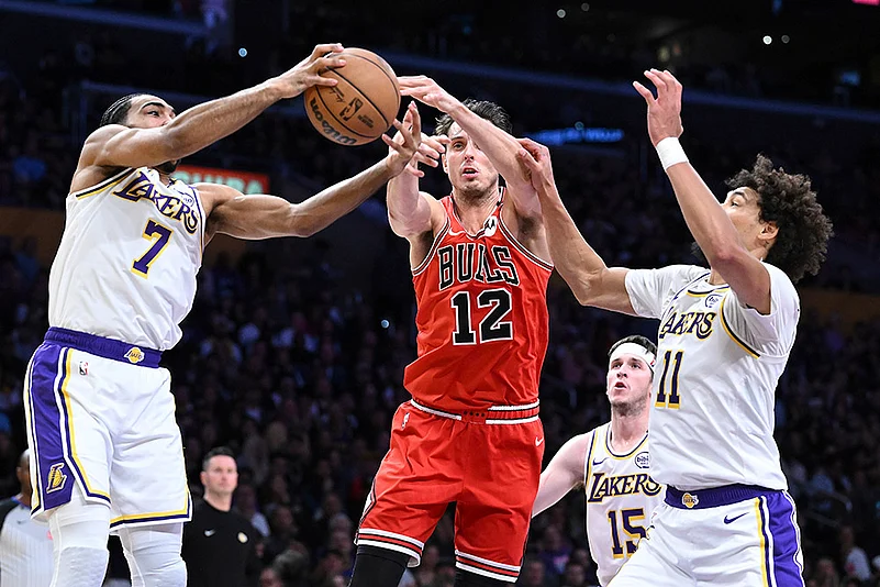 NBA Basketball game Chicago Bulls vs Los Angeles Lakers: Zach Collins
