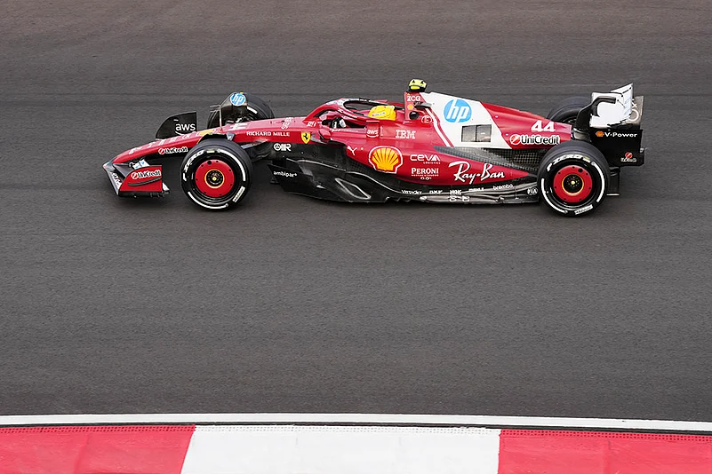 Chinese Formula One Grand Prix race 2025 at the Shanghai International Circuit: Lewis Hamilton