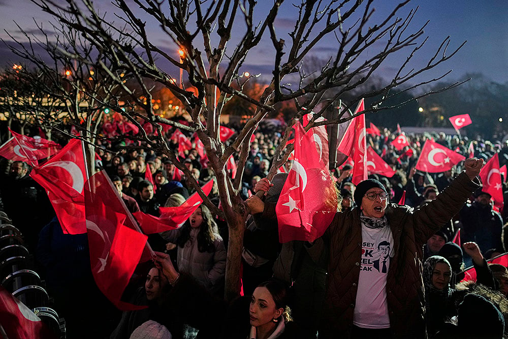 Turkey politics protests over Istanbul mayor Ekrem Imamoglu arrest: 2