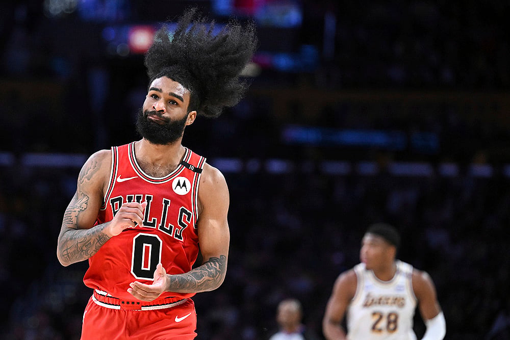 NBA Basketball game Chicago Bulls vs Los Angeles Lakers: Coby White 