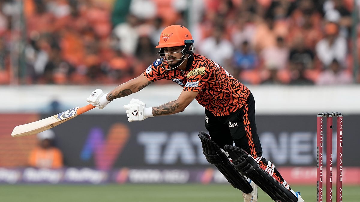 AP Photo/Mahesh Kumar A. : Sunrisers Hyderabad's Sunrisers Hyderabad's Ishan Kishan plays a shot during the Indian Premier League cricket match between Sunrisers Hyderabad and Rajasthan Royals in Hyderabad.