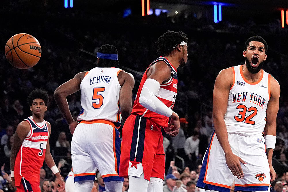 NBA Basketball 2024-25 New York Knicks Vs Washington Wizards: Karl-Anthony Towns
