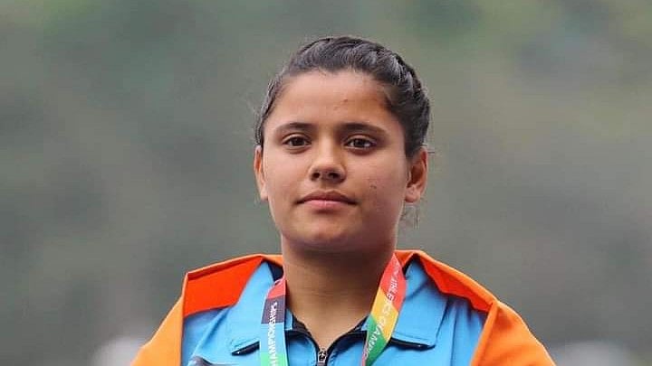 Photo: X | Bhimraj Sehrawat : Indian hammer thrower Harshita Sehrawat.