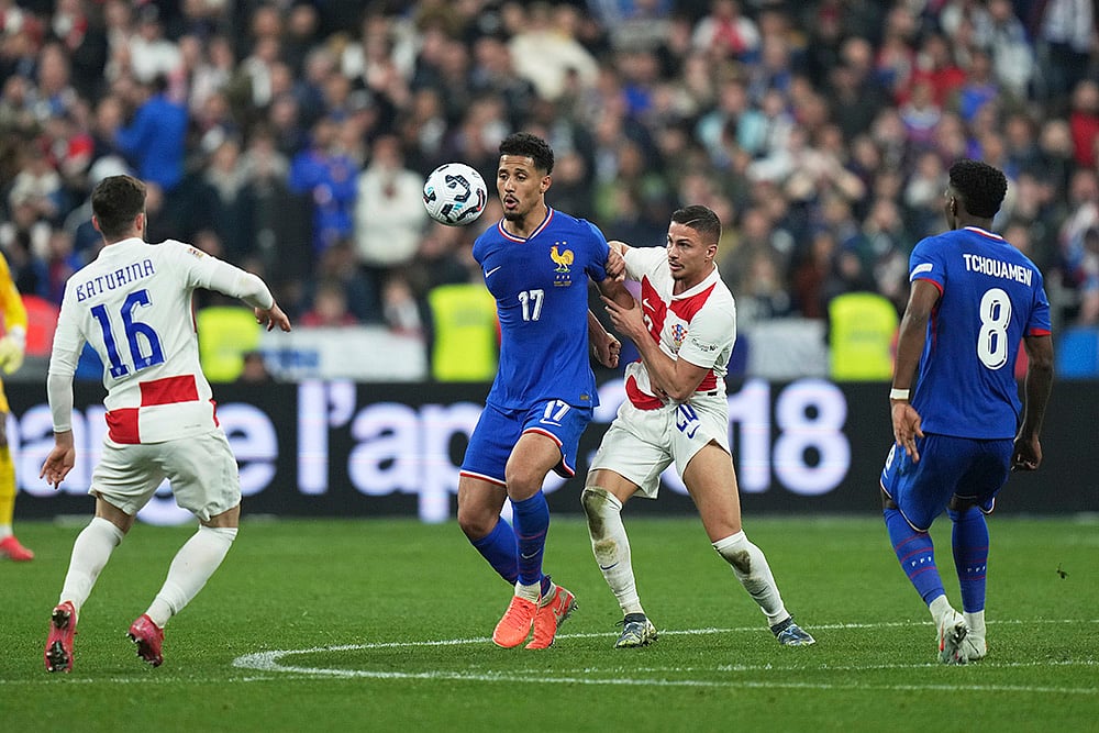 UEFA Nations League 2024-25 Quarter-Finals Second Leg France vs Croatia: William Saliba