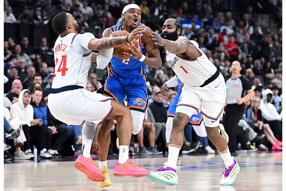 NBA basketball game Oklahoma City Thunder vs Los Angeles Clippers: Norman Powell 
