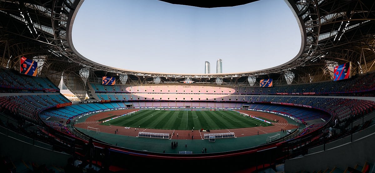 X/Socceroos : The Hangzhou Stadium in China.