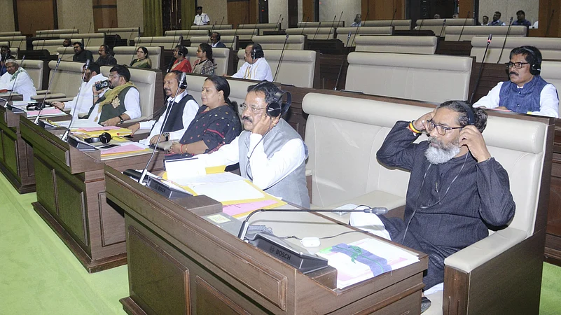 Jharkhand Chief Minister Hemant Soren during ongoing budget session of Assembly in Ranchi.