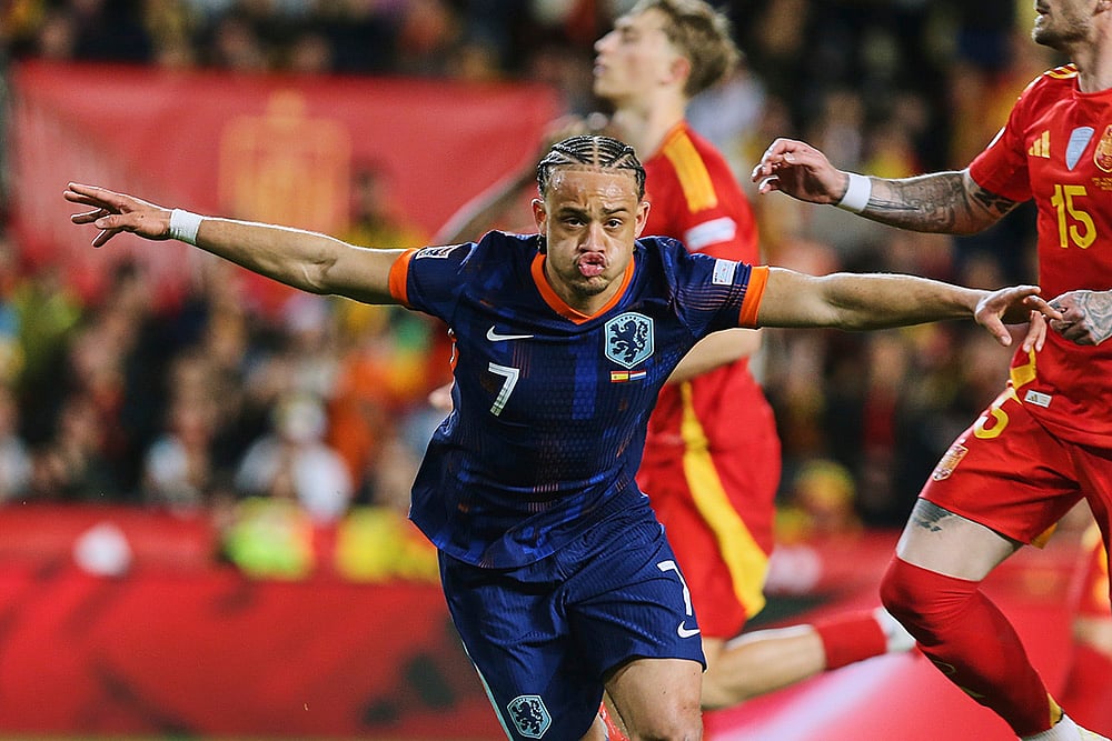 UEFA Nations League 2024-25 Quarter-Finals Second Leg Spain vs Netherlands: Xavi Simons