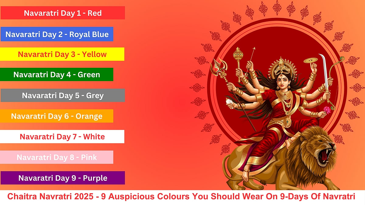 Chaitra Navratri 2025 - 9 Auspicious Colours You Should Wear On 9-Days Of Navratri