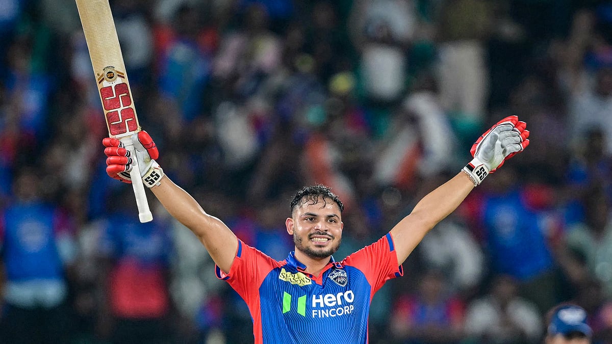 Ashutosh Sharma celebrates after hitting the match-winning six - null