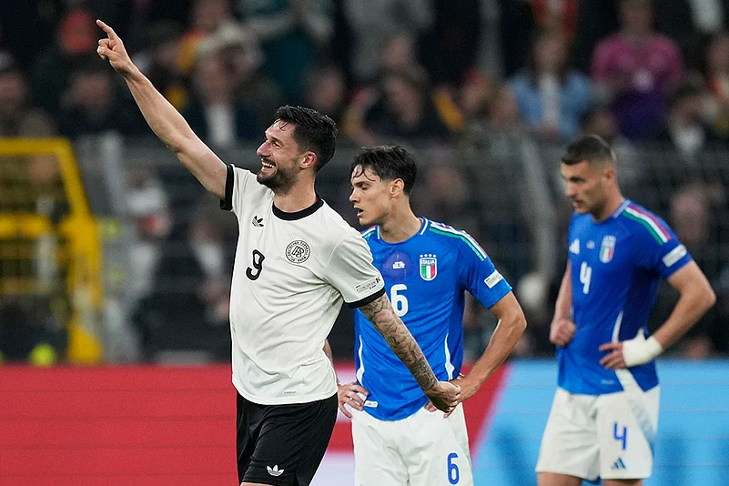 UEFA Nations League 2024-25 Quarter-Finals Second Leg Germany vs Italy: Tim Kleindienst