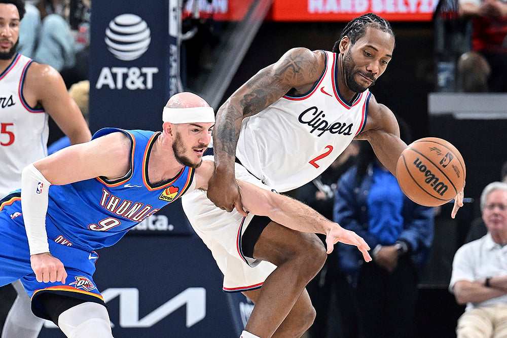 NBA basketball game Oklahoma City Thunder vs Los Angeles Clippers: Alex Caruso