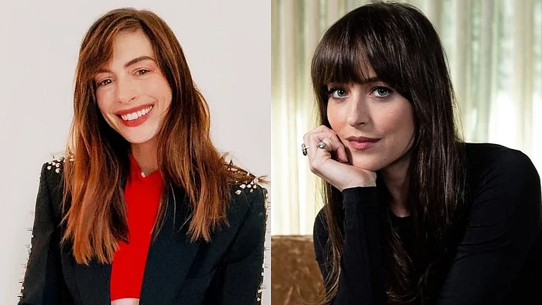 Anne Hathaway and Dakota Johnson - Instagram
