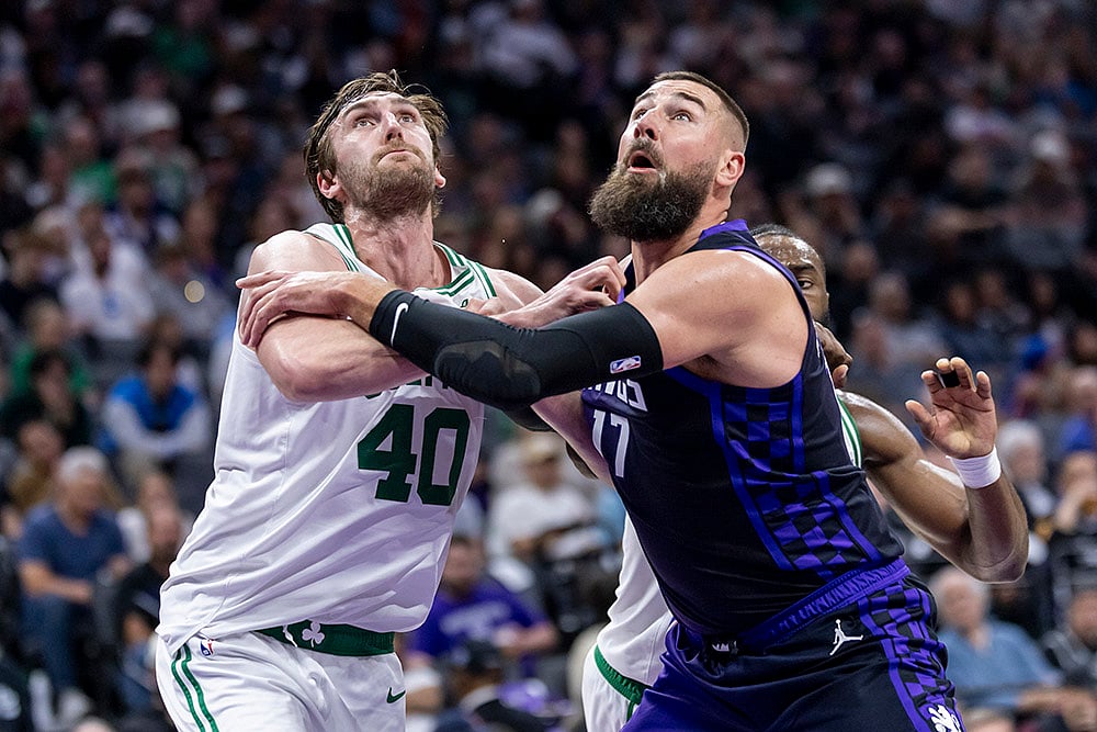 NBA basketball 2024-25 Boston Celtics vs  Sacramento Kings photo gallery: Luke Kornet