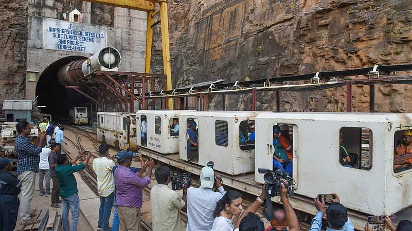Search operations underway after tunnel collapse in Telangana