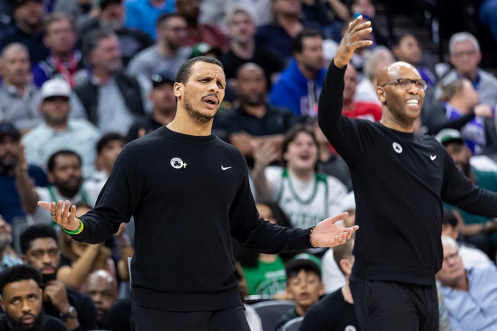 NBA basketball 2024-25 Boston Celtics vs  Sacramento Kings photo gallery: Joe Mazzulla