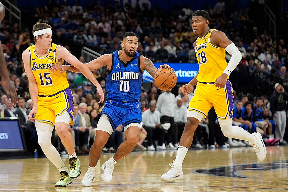 NBA basketball 2024-25 Orlando Magic vs Los Angeles Lakers photo gallery: Cory Joseph