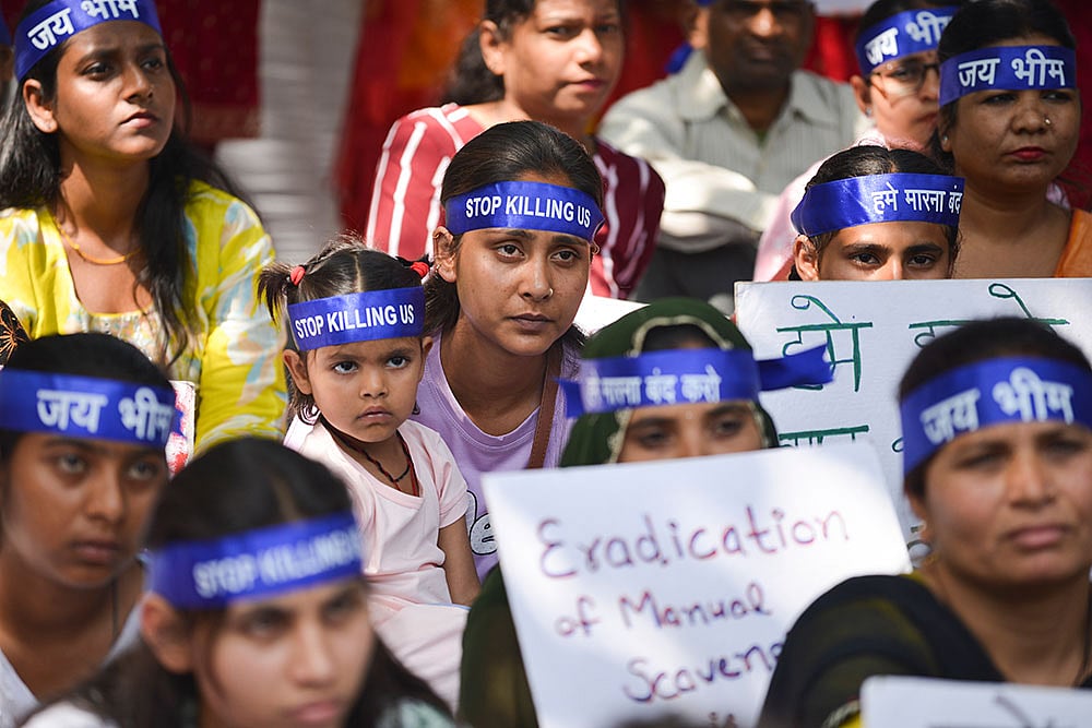 Safai Karamchari protest in Delhi