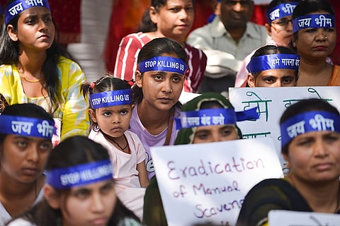 Safai Karamchari protest in Delhi