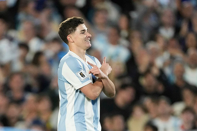 FIFA World Cup 2026 South American Soccer Qualifiers Argentina vs Brazil: Julian Alvarez