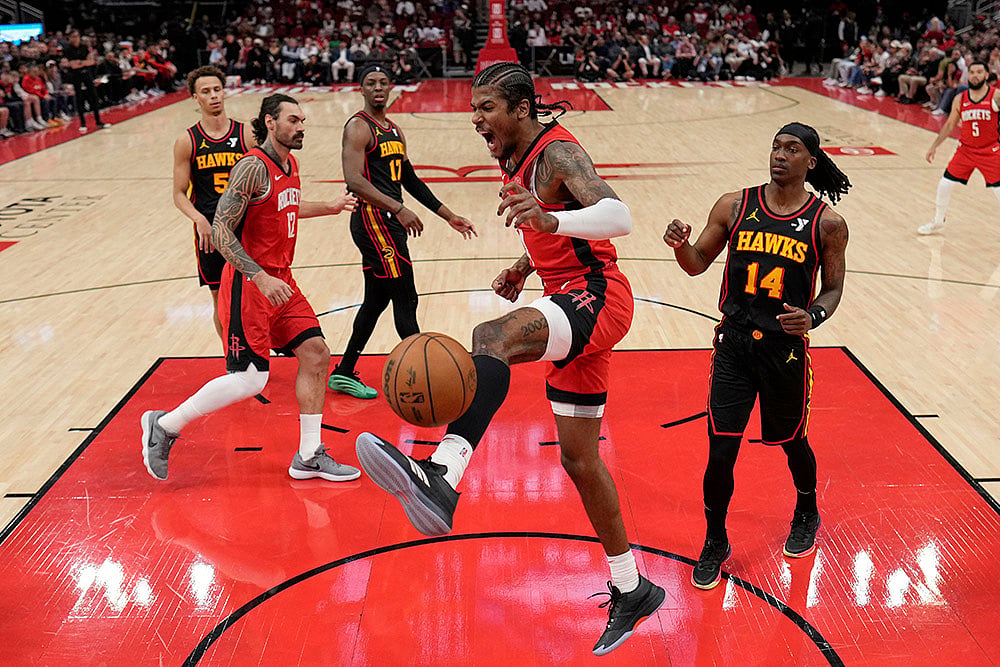 NBA Atlanta Hawks vs Houston Rockets Basketball game: Terance Mann