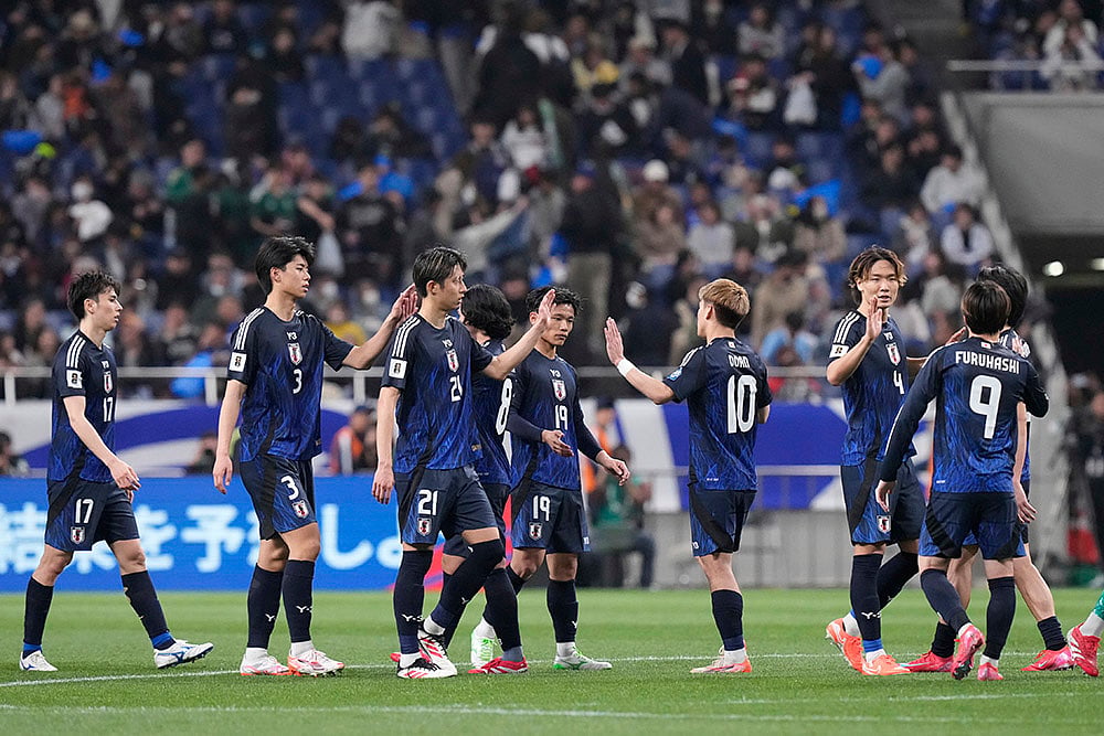 FIFA World Cup 2026 group A Qualifiers Japan vs Saudi Arabia WCup Soccer: Japan team