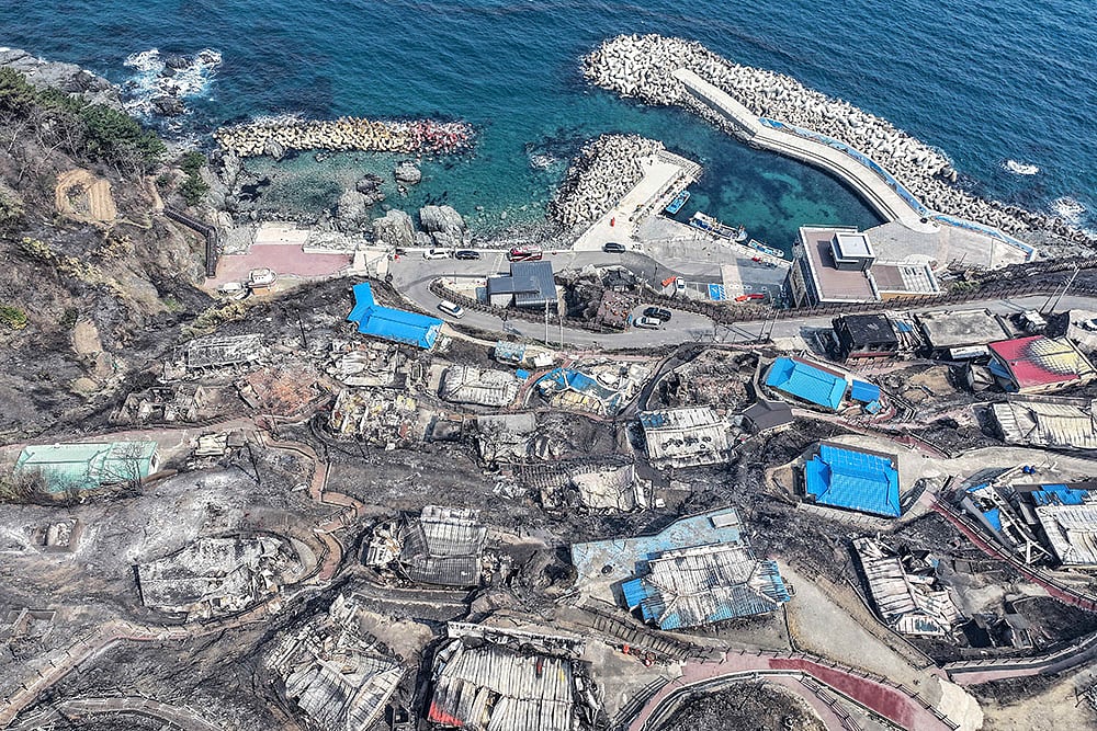 Strong winds fan South Korea wildfires photos: 5