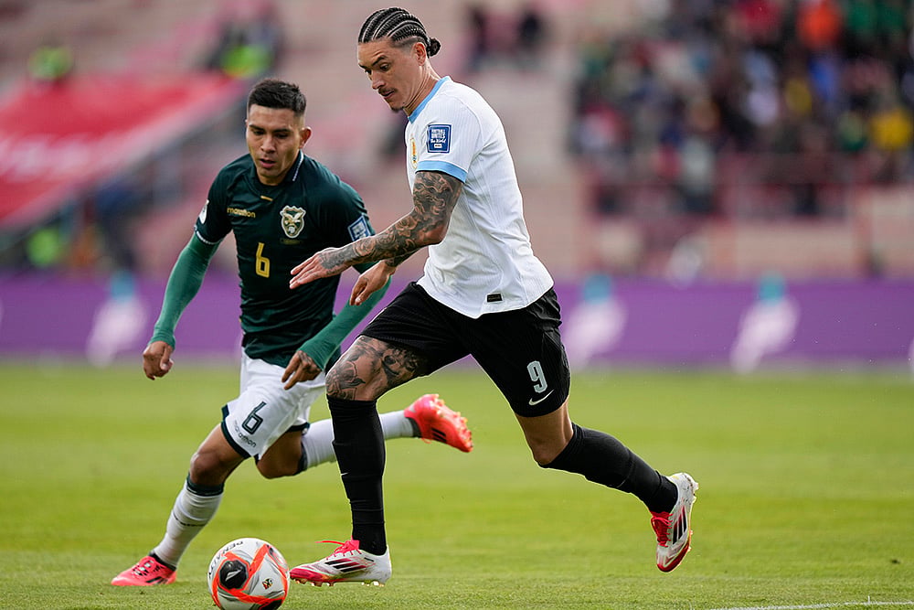 FIFA World Cup 2026 South American Soccer Qualifiers Bolivia vs Uruguay: Darwin Nunez