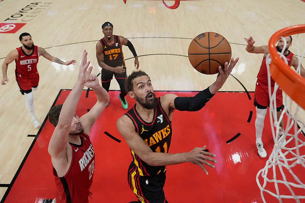 NBA Atlanta Hawks vs Houston Rockets Basketball game: Trae Young