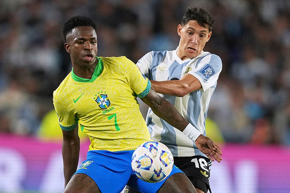 FIFA World Cup 2026 South American Soccer Qualifiers Argentina vs Brazil: Nahuel Molina