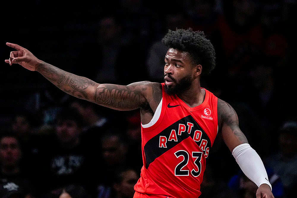 NBA basketball 2024-25 Toronto Raptors vs Brooklyn Nets: Jamal Shead 