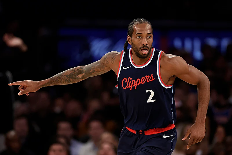NBA basketball 2024-25 Los Angeles Clippers vs New York Knicks: Kawhi Leonard