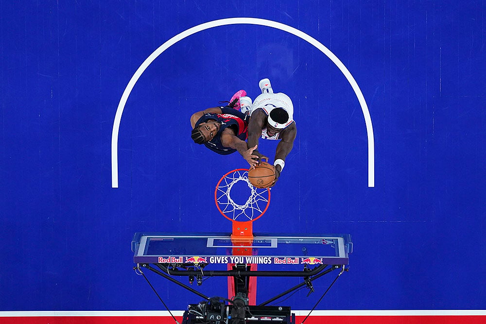 NBA basketball 2024-25 Washington Wizards vs Philadelphia 76ers: Adem Bona