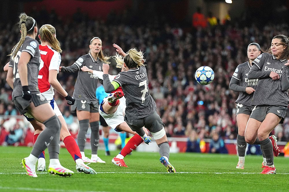 Womens Champions League, quarter-final, second leg Arsenal vs Real Madrid: Alessia Russo